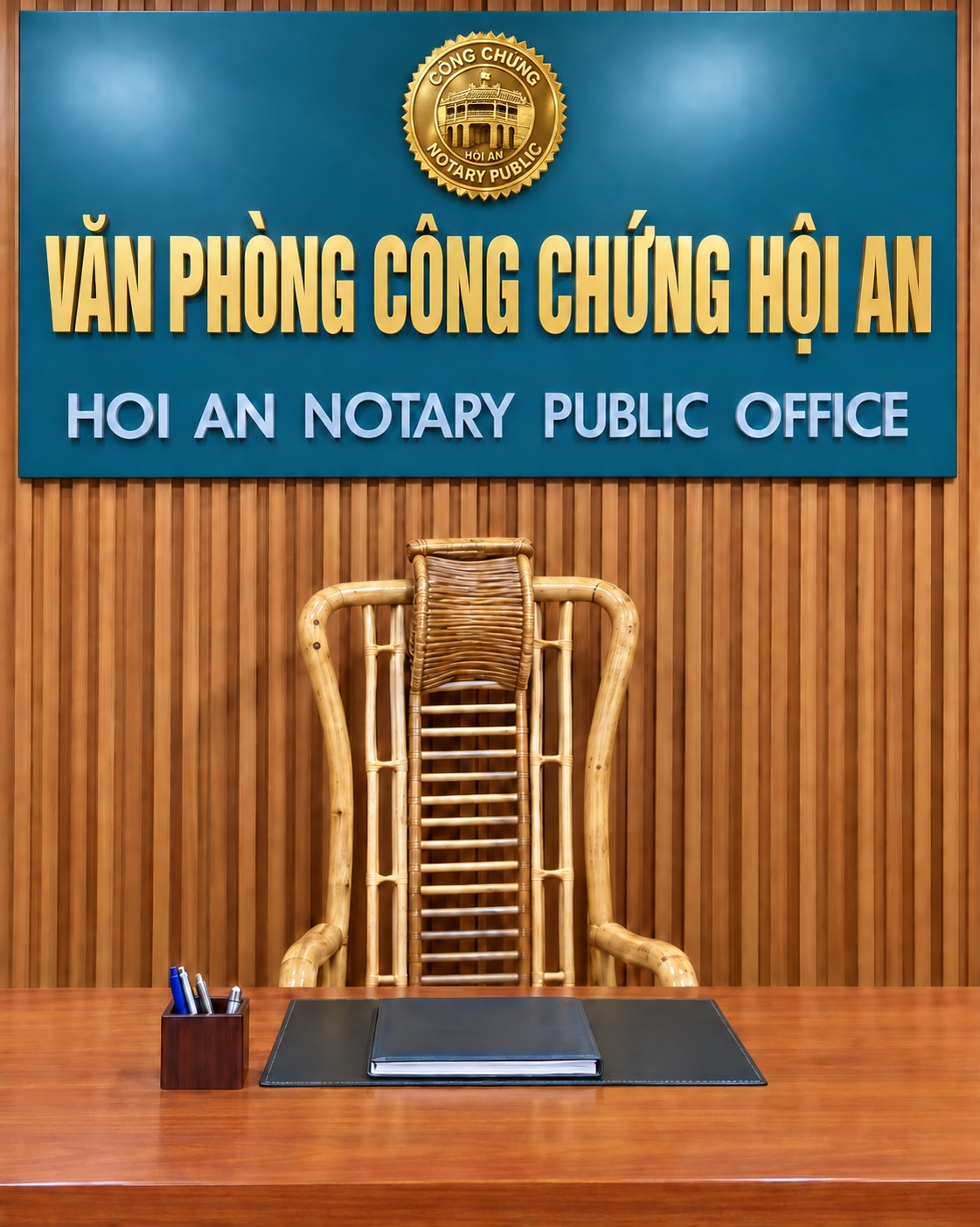 Không gian làm việc tại Văn phòng Công chứng Hội An